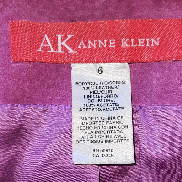 ANNE KLEIN Little Boxy Suede Jacket - Picture 4 of 5